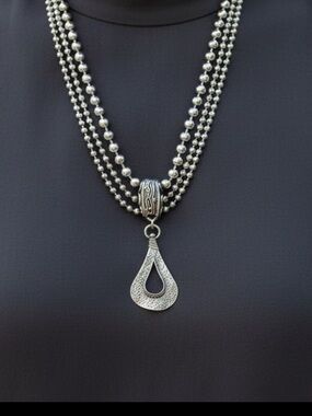 SILPADA 925 Sterling Silver 3-Strand Cascading Teardrop Pendant Necklace
RETIRED
